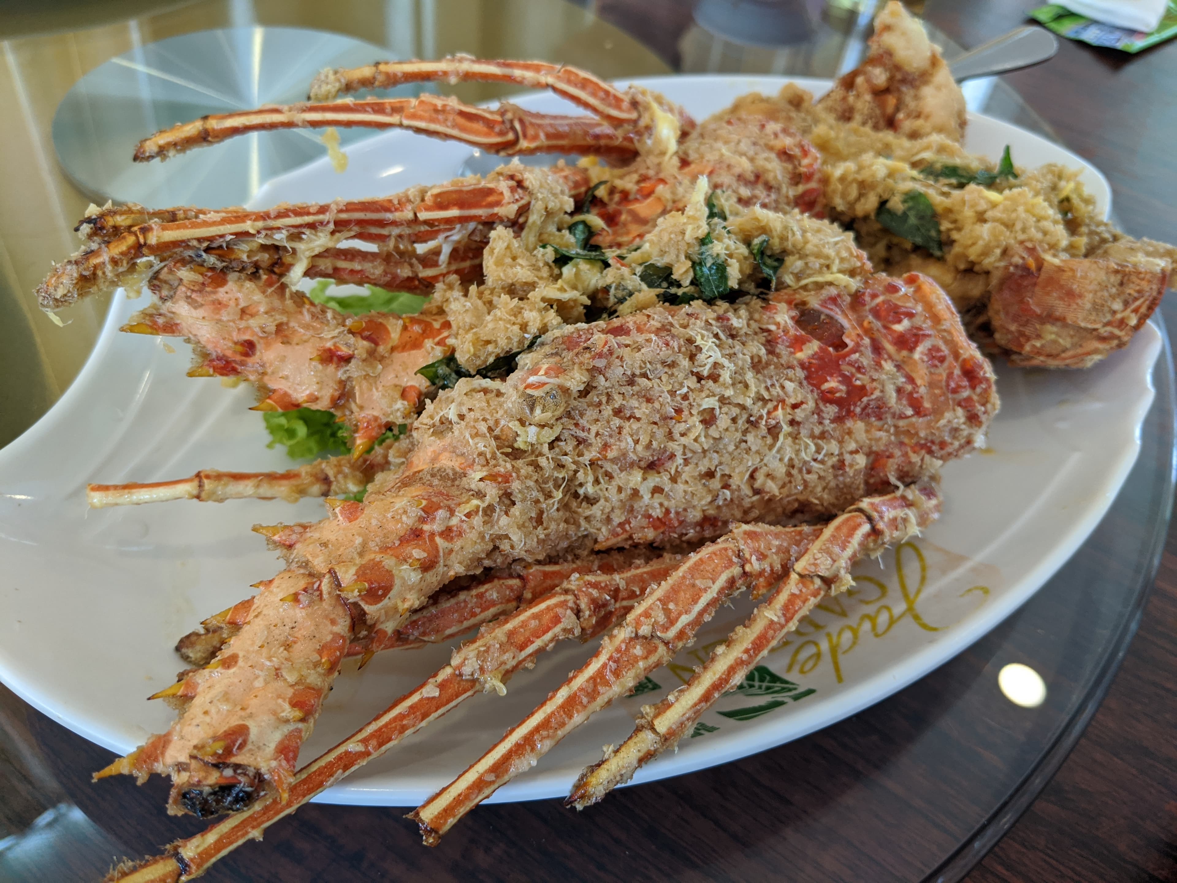 Malaysian cereal lobster seafood dish