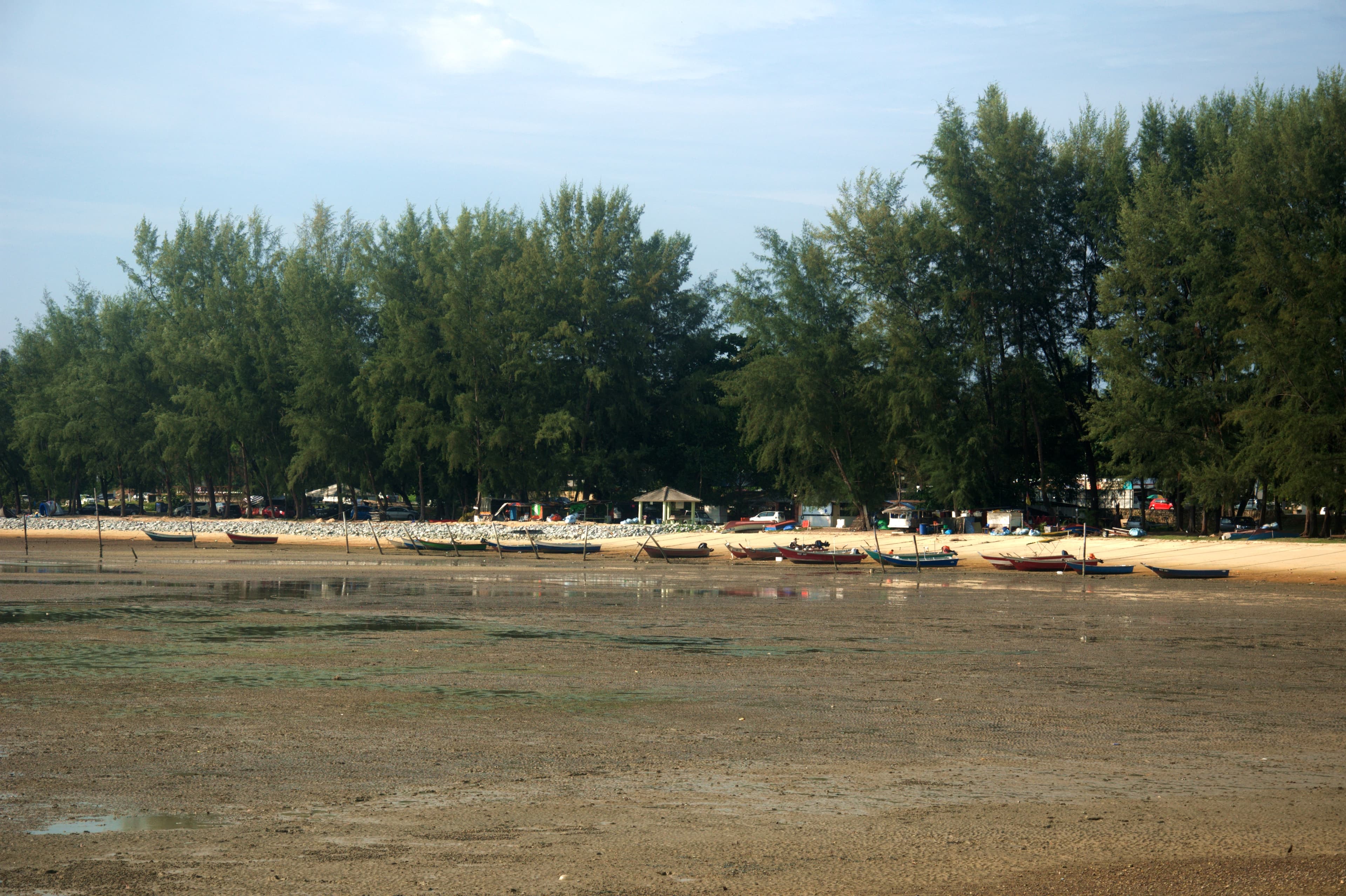 Low tide at a Port Dickson beach